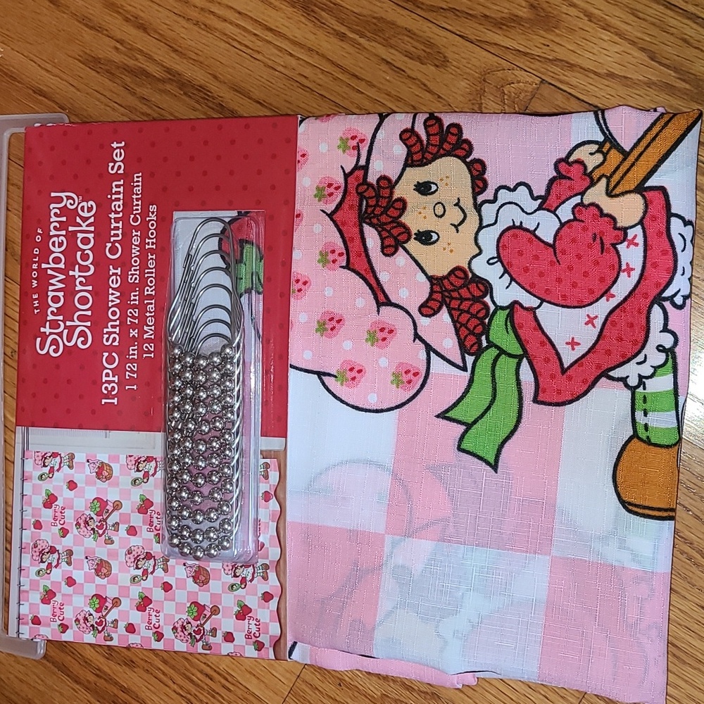 Strawberry Shortcake Shower Curtain 🍓
